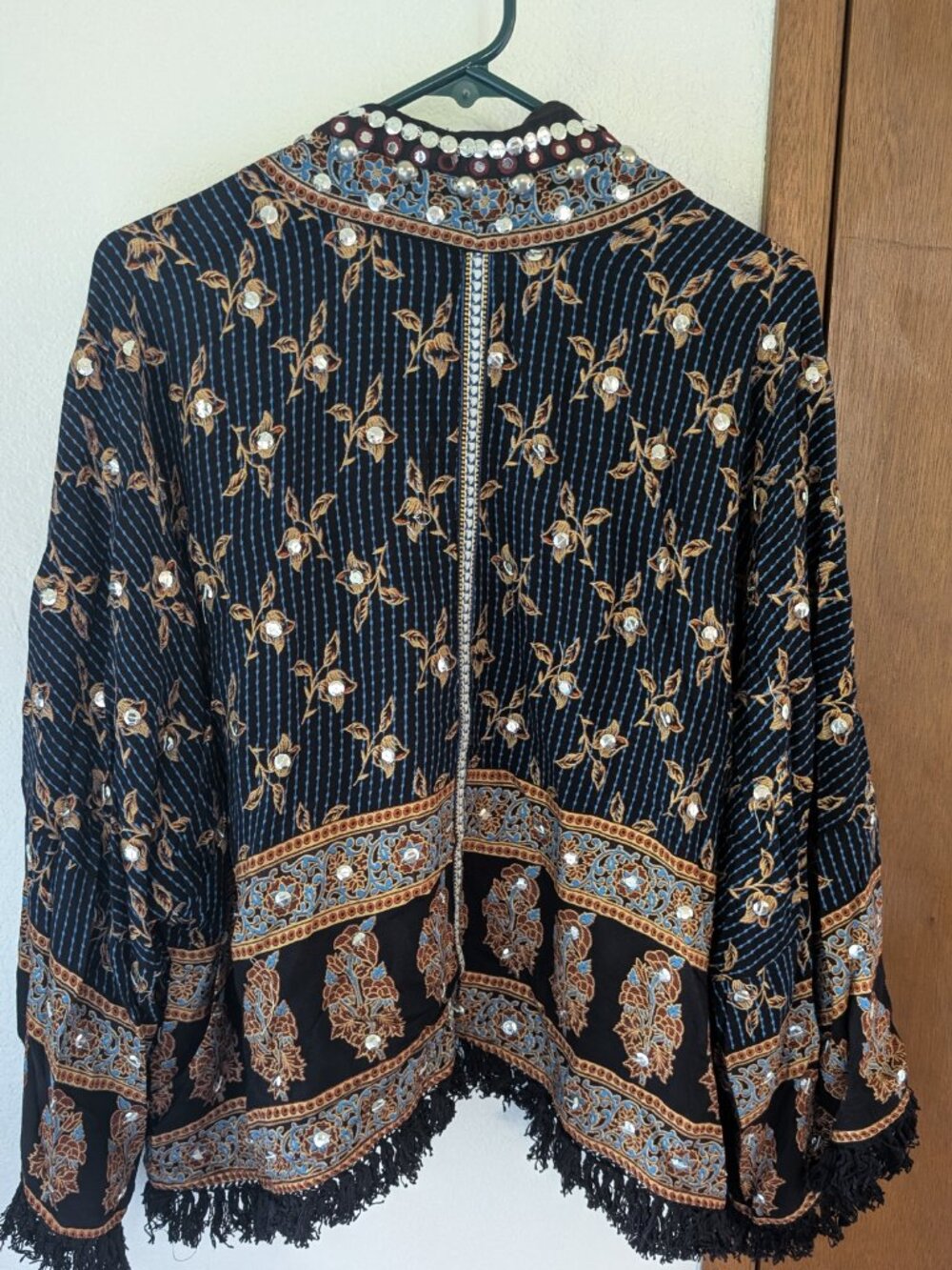 Free People Ray of Light Embellished Jacket M - Picture 3 of 5